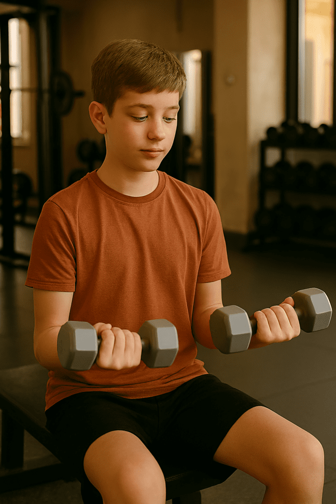 Weight lifting explained for beginners using light dumbbells and proper posture