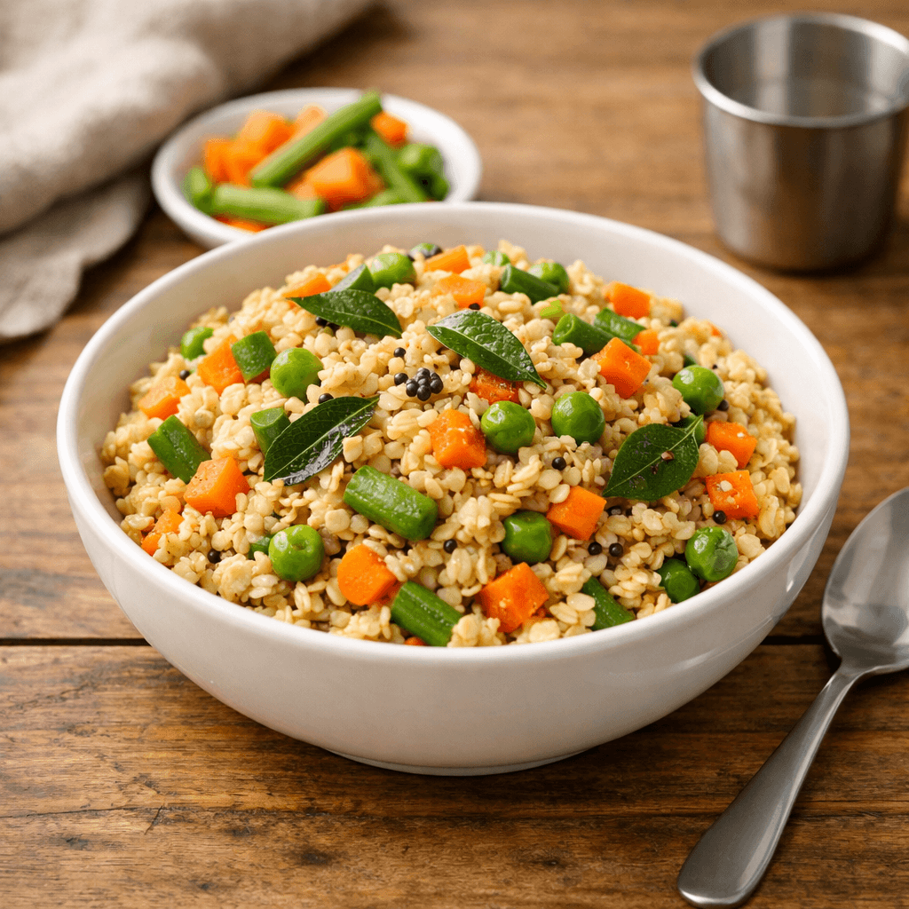 vegetable oats upma low calorie breakfast